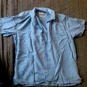 Medium sized Batik Bay blue men’s button down